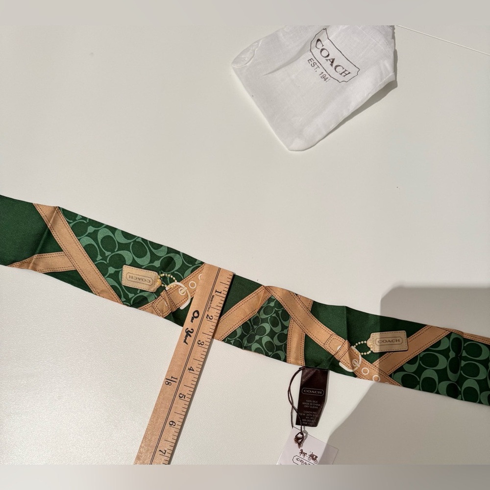 Coach Silk Scarf - Picture 6 of 6